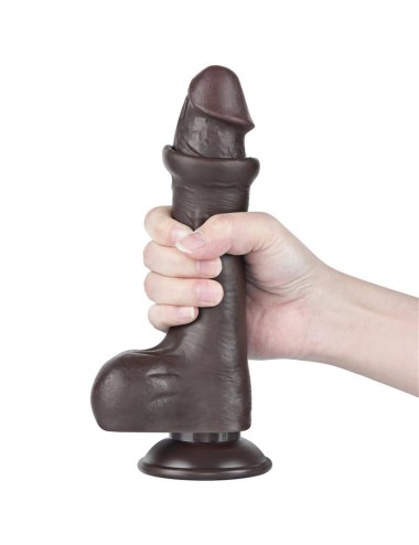Dildo Dual Layer Piel Deslizante Retractil 8
