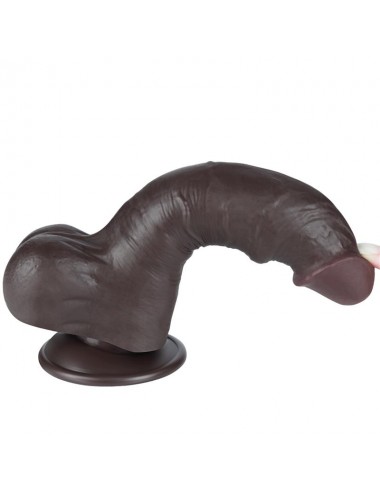 Dildo Dual Layer Piel Deslizante Retractil 8