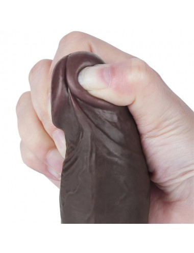 Dildo Dual Layer Piel Deslizante Retractil 8