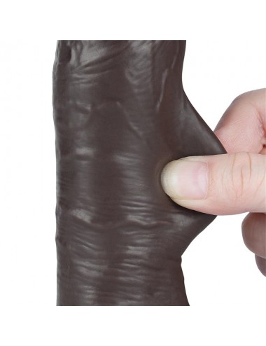 Dildo Dual Layer Piel Deslizante Retractil 8