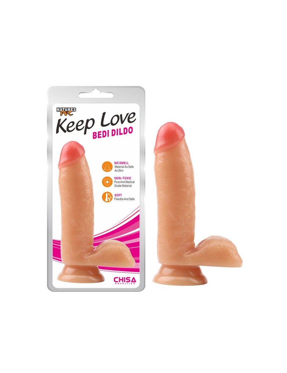 Dildo Bedi 17 x 36 cm Natural