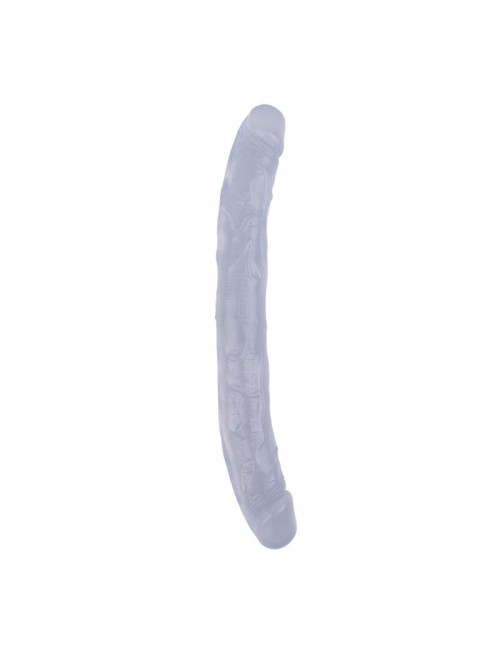 Dildo Doble Hi Rubber 128 Transparente