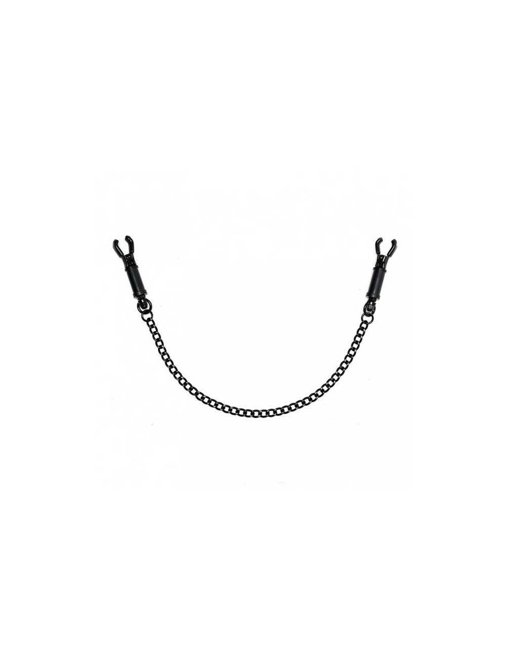 Pinzas para Pezones con Cadena Ajustable Negro
