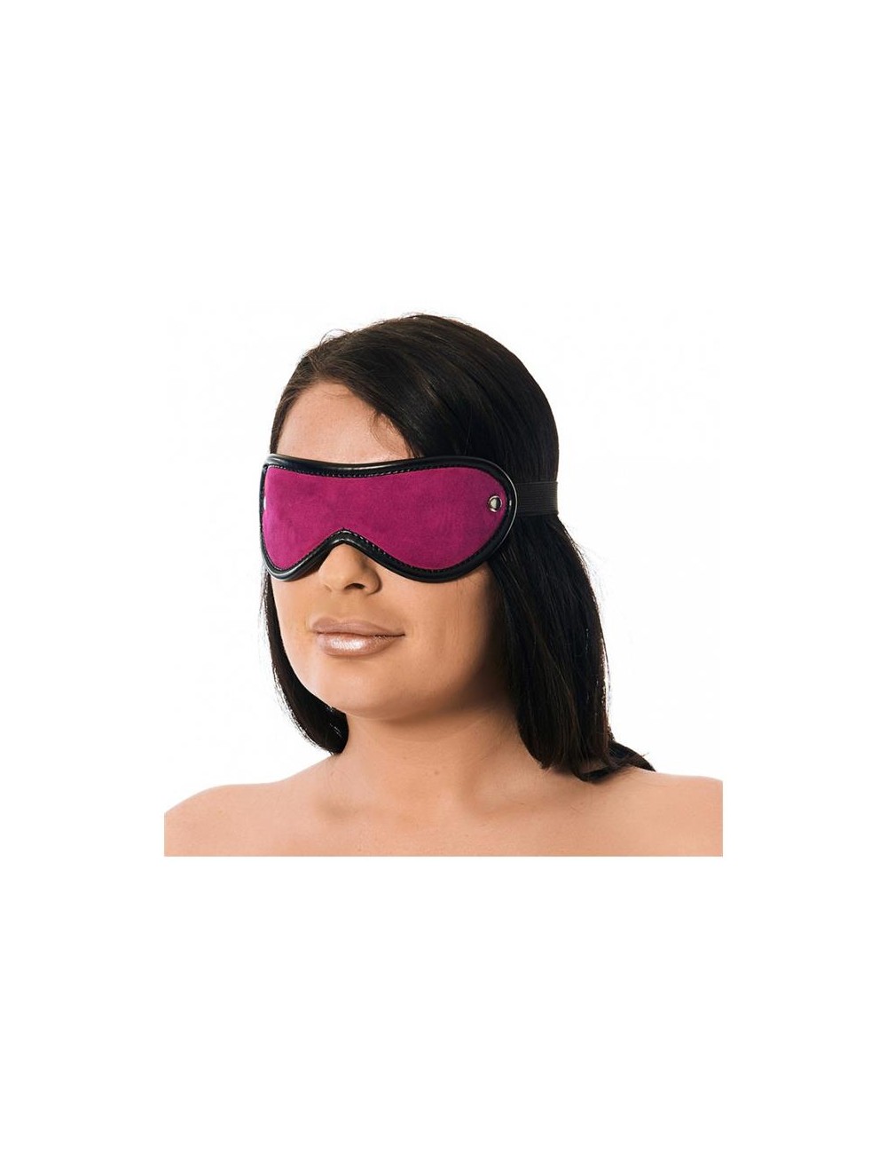 Antifaz Cuero Rosa
