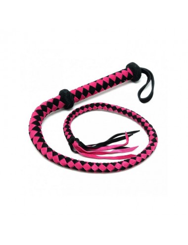 Latigo arabe de Cuero Rosa 100 cm