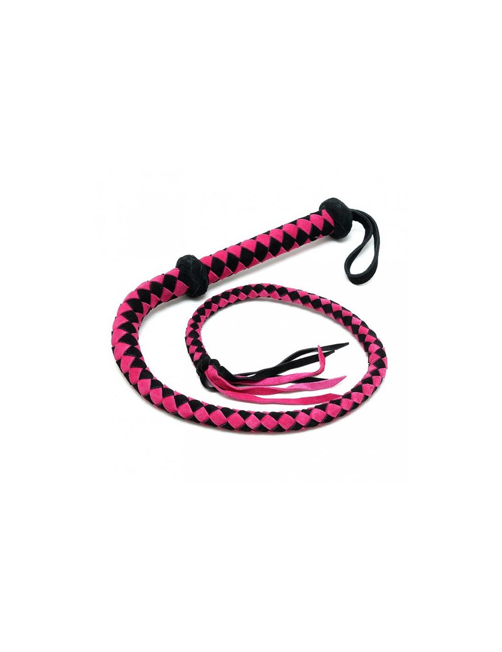 Latigo arabe de Cuero Rosa 100 cm