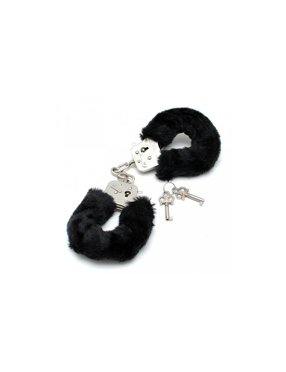 Esposas Metalicas con Pelo Negro