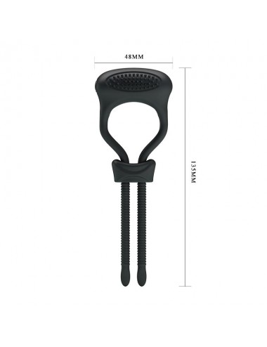 Pretty Love Anillo Vibrador Curitis Color Negro
