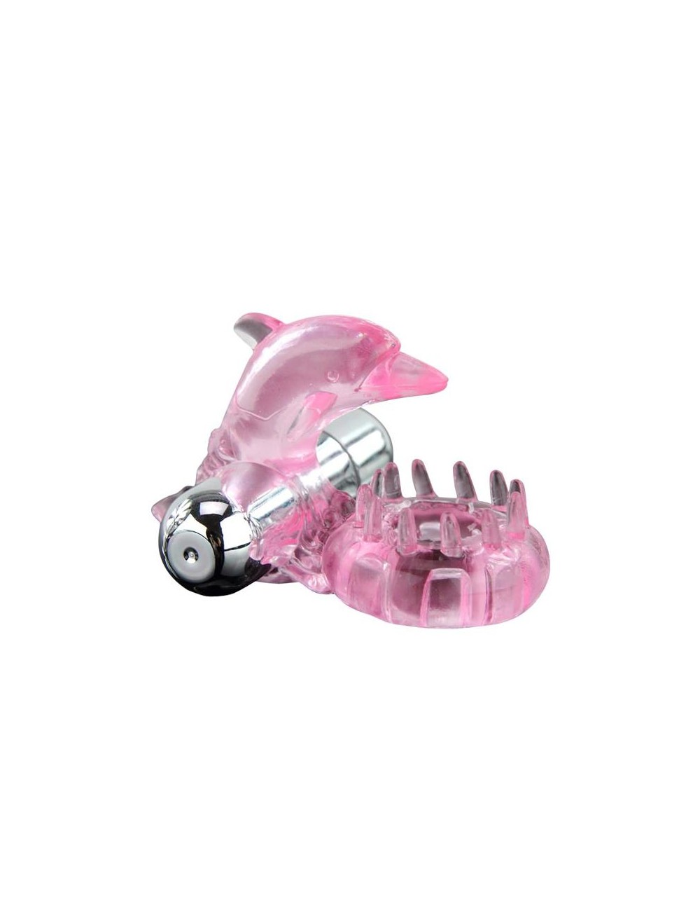 Anillo Vibrador Love Dolphig Ring Rosa