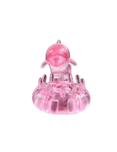 Anillo Vibrador Love Dolphig Ring Rosa