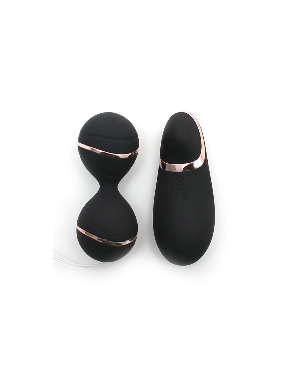 Bolas Kegel con Control Remoto y Estimulador Ibiza Negro
