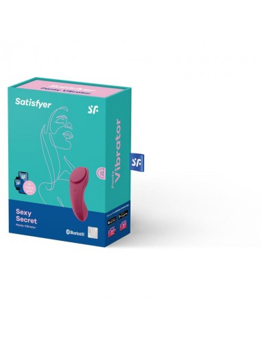 Sexy Secret Estimulador de Braguita con APP Wine Red