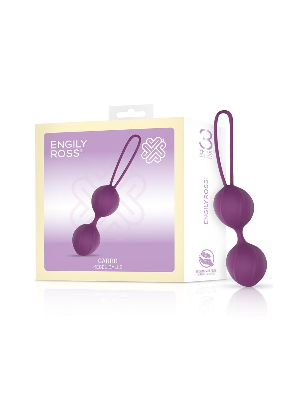 Garbo Bola Doble Kegel Silicona Purpura