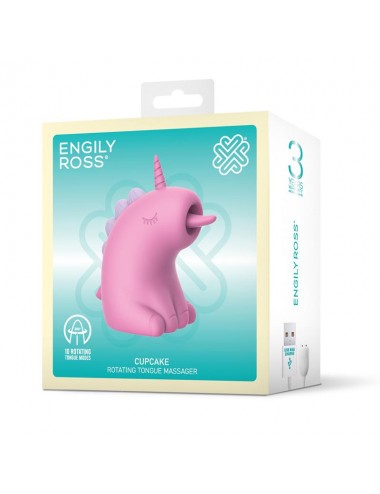 Cupcake Estimulador con Lengua Rotadora 360º