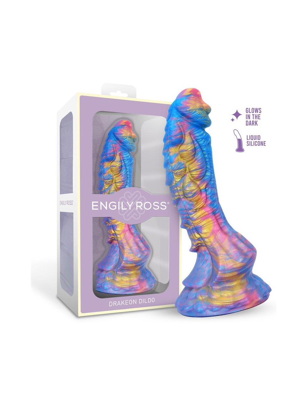 Drakeon Dildo Dragon Silicona Liquida 18 cm