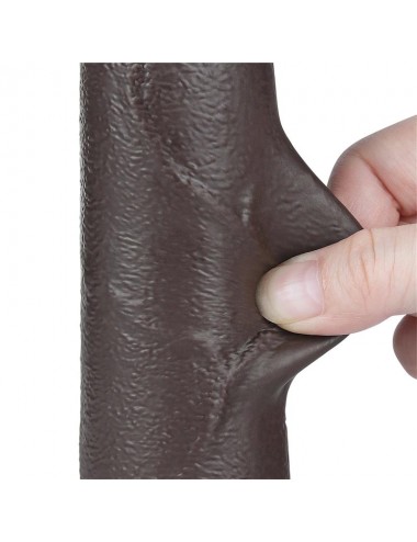 Dildo Dual Layer Piel Deslizante Retractil 85