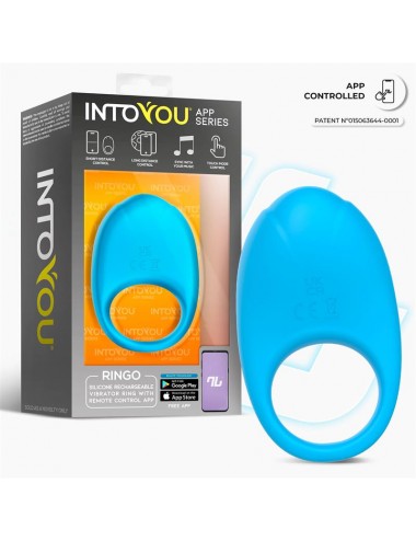 Ringo Anillo Vibrador con APP Unibody Azul