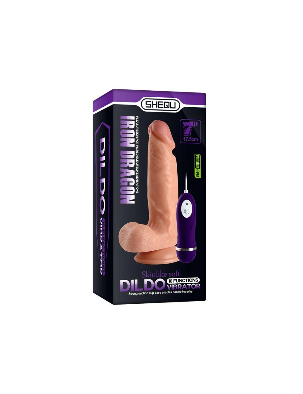 Vibrador Realista Control Remoto Iron Dragon 175 cm