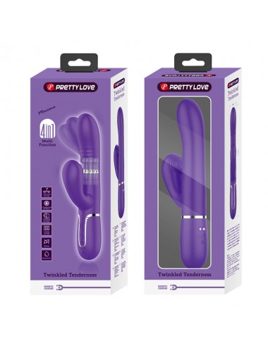 Mariana Vibrador 4 en 1 Silicona Morado