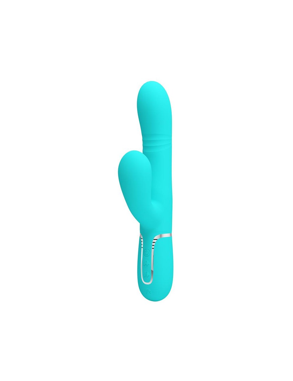 Mariana Vibrador 4 en 1 Silicona Turquesa