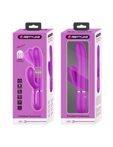 Mariana Vibrador 4en1 Silicona Fucsia