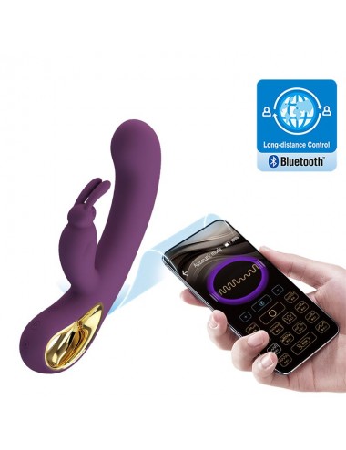 Liam Vibrador Punto G Silicona con APP Morado