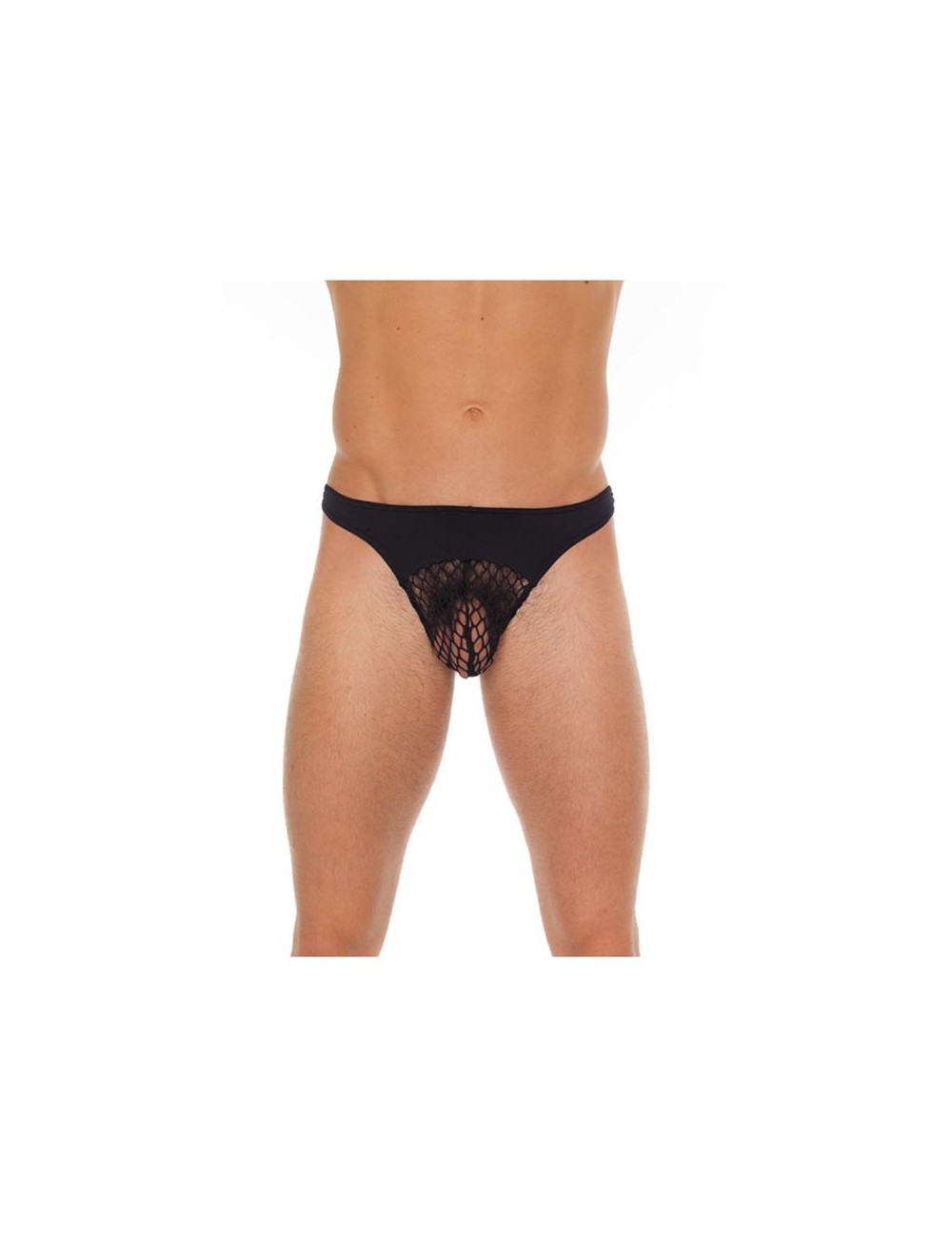 Tanga Rejilla Negro Talla unica
