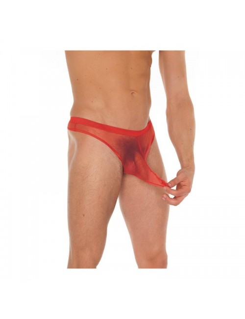 Tanga Rejilla Rojo Talla unica