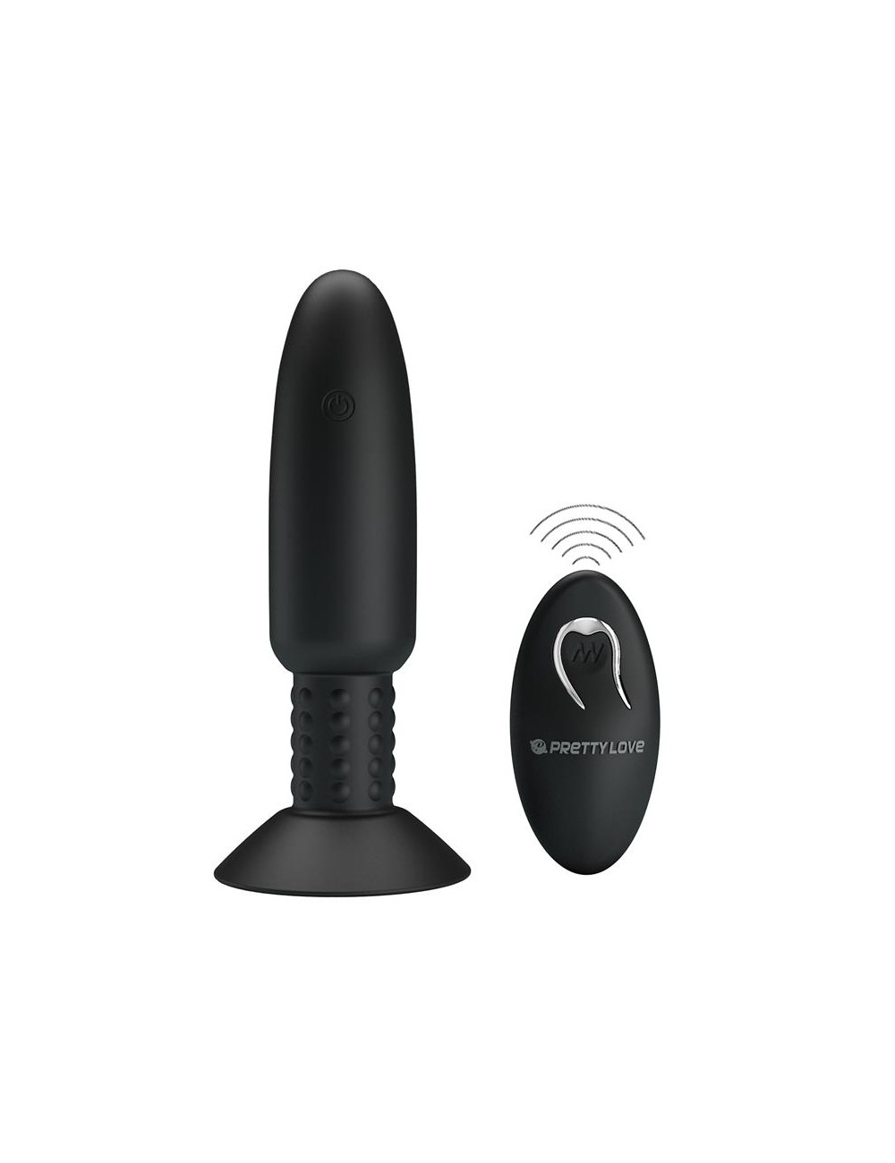 Plug Anal con Vibracion y Rotacion con Control Remoto USB