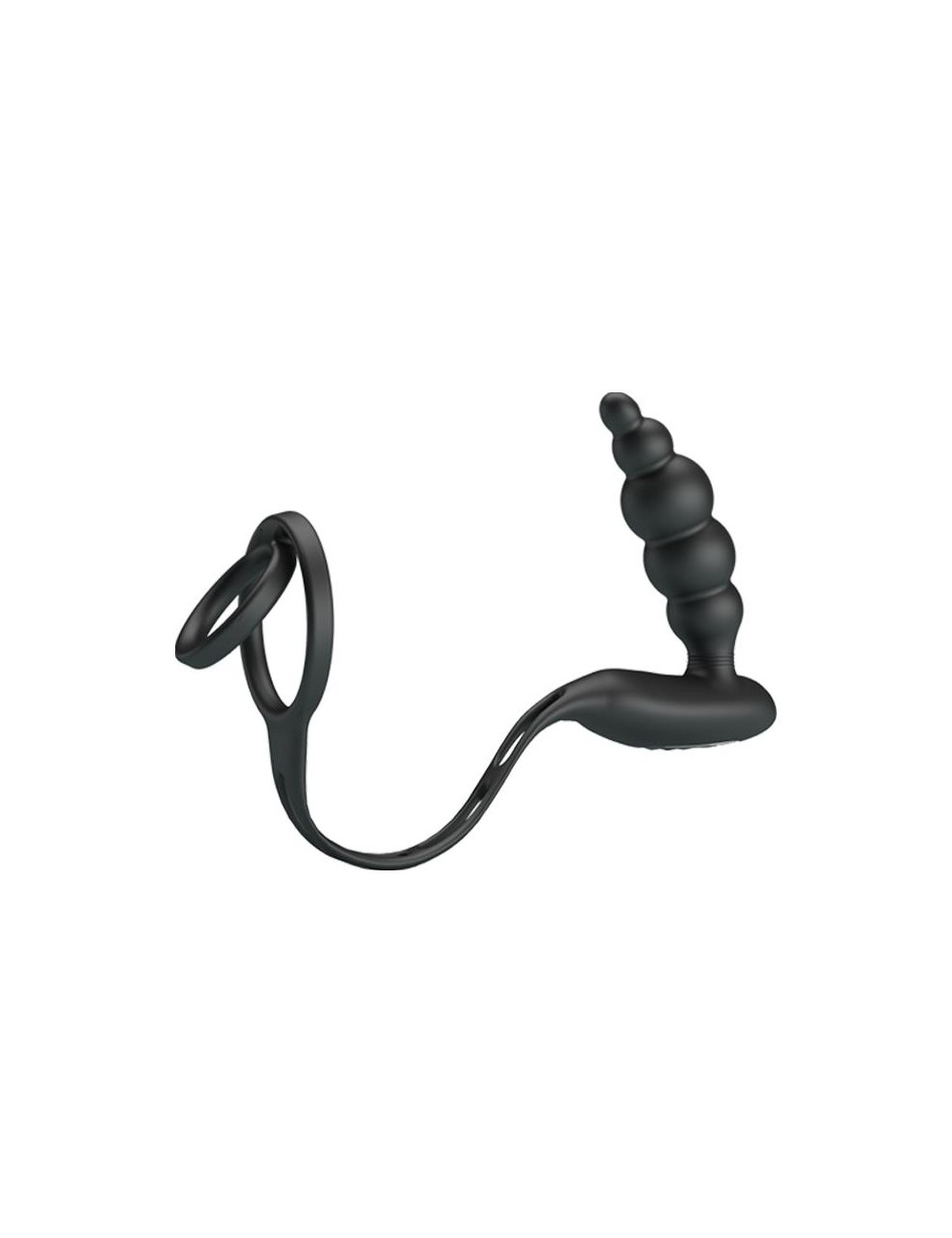 Plug Anal con Anillo para el Pene con Vibracion