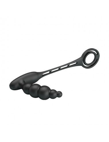 Plug Anal con Anillo para el Pene con Vibracion