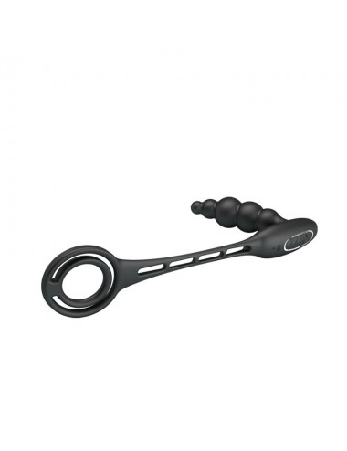 Plug Anal con Anillo para el Pene con Vibracion