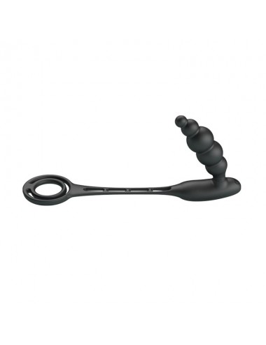 Plug Anal con Anillo para el Pene con Vibracion