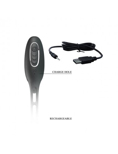Plug Anal con Anillo para el Pene con Vibracion