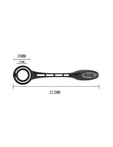 Plug Anal con Anillo para el Pene con Vibracion