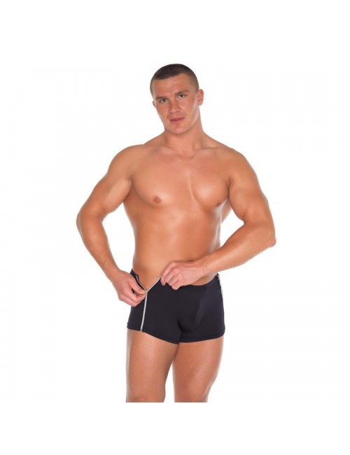 Pantalones Cortos con 2 Cremalleras Negro Talla Unica