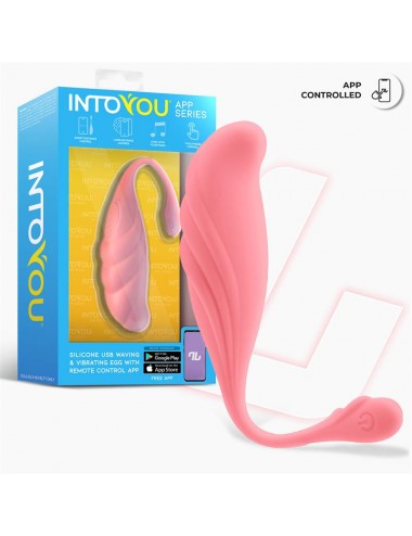 Huevo Vibrador con Movimiento Waving con APP USB