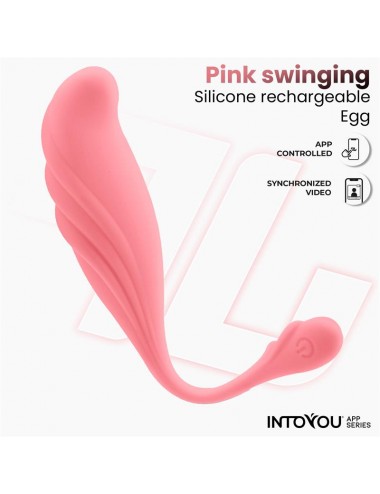 Huevo Vibrador con Movimiento Waving con APP USB