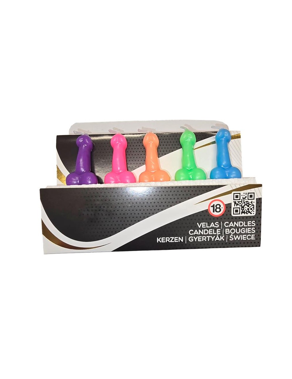 Set de 5 Velas en Forma de Pene