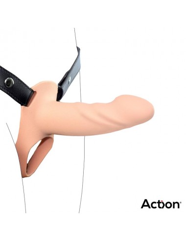 Arnes Strap On con Dildo Hueco Silicona Premium Talla S