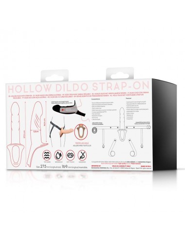 Arnes Strap on con Dildo Hueco Silicona Premium Talla L