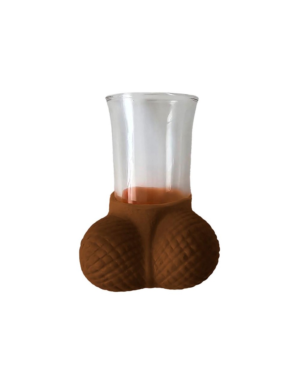 Chupito de Cristal con Testiculos Mulato