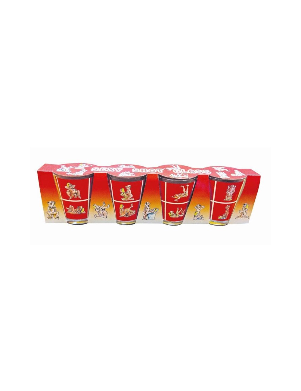 Set de 4 Chupitos de Cristal Kamasutra
