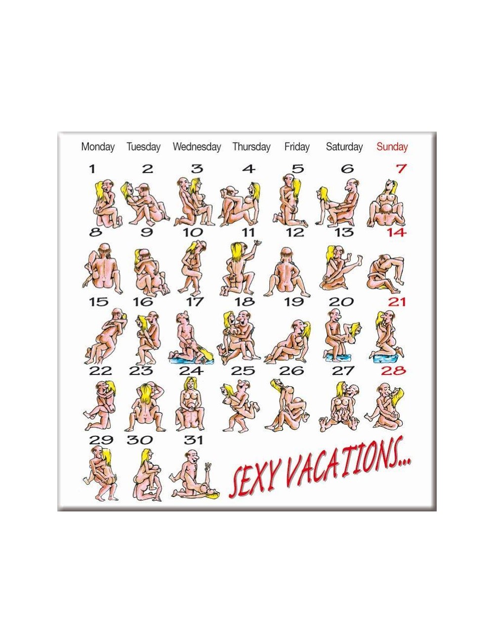 Iman de Calendario Kamasutra