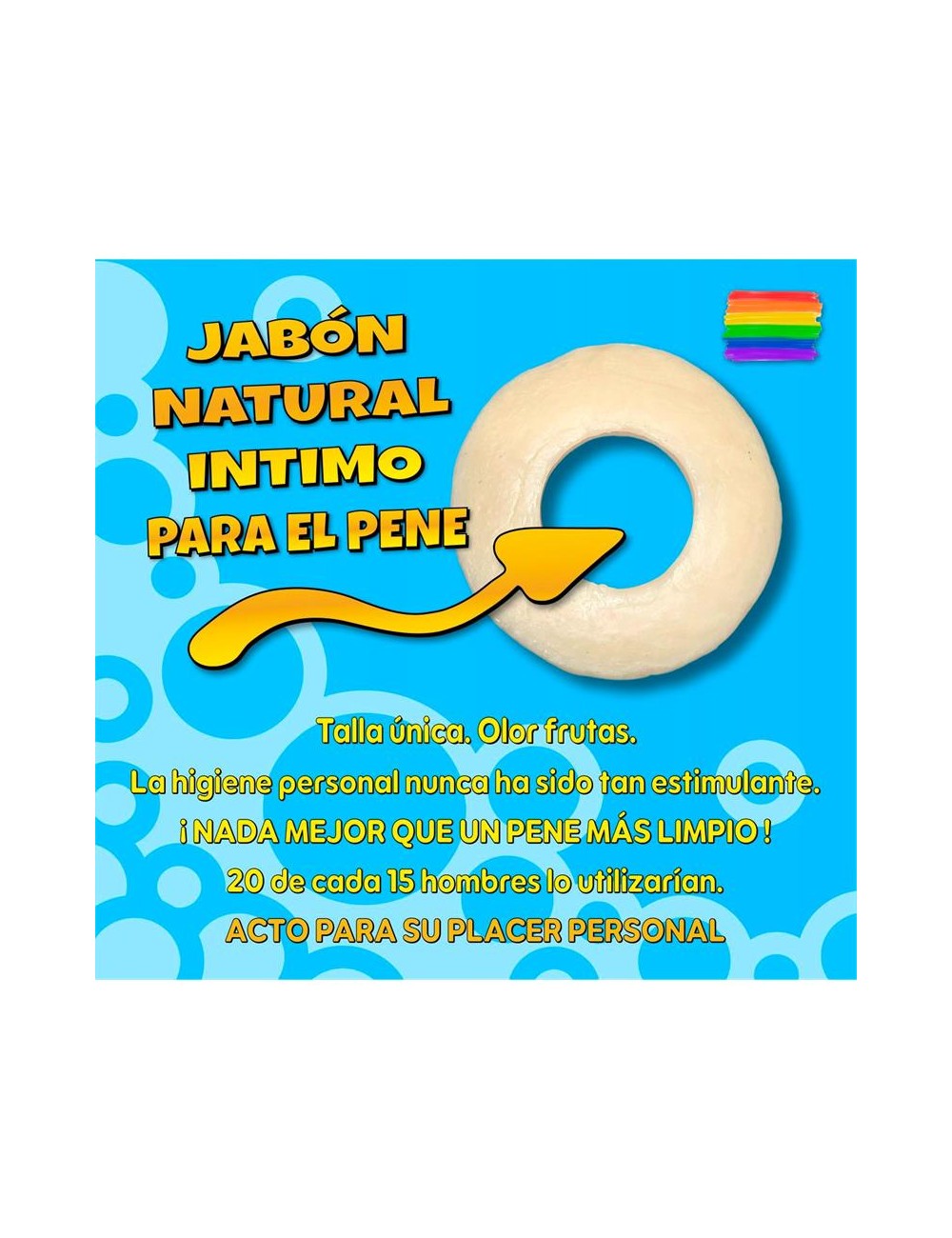 Jabon en Forma de Anillo para el Pene Naranja