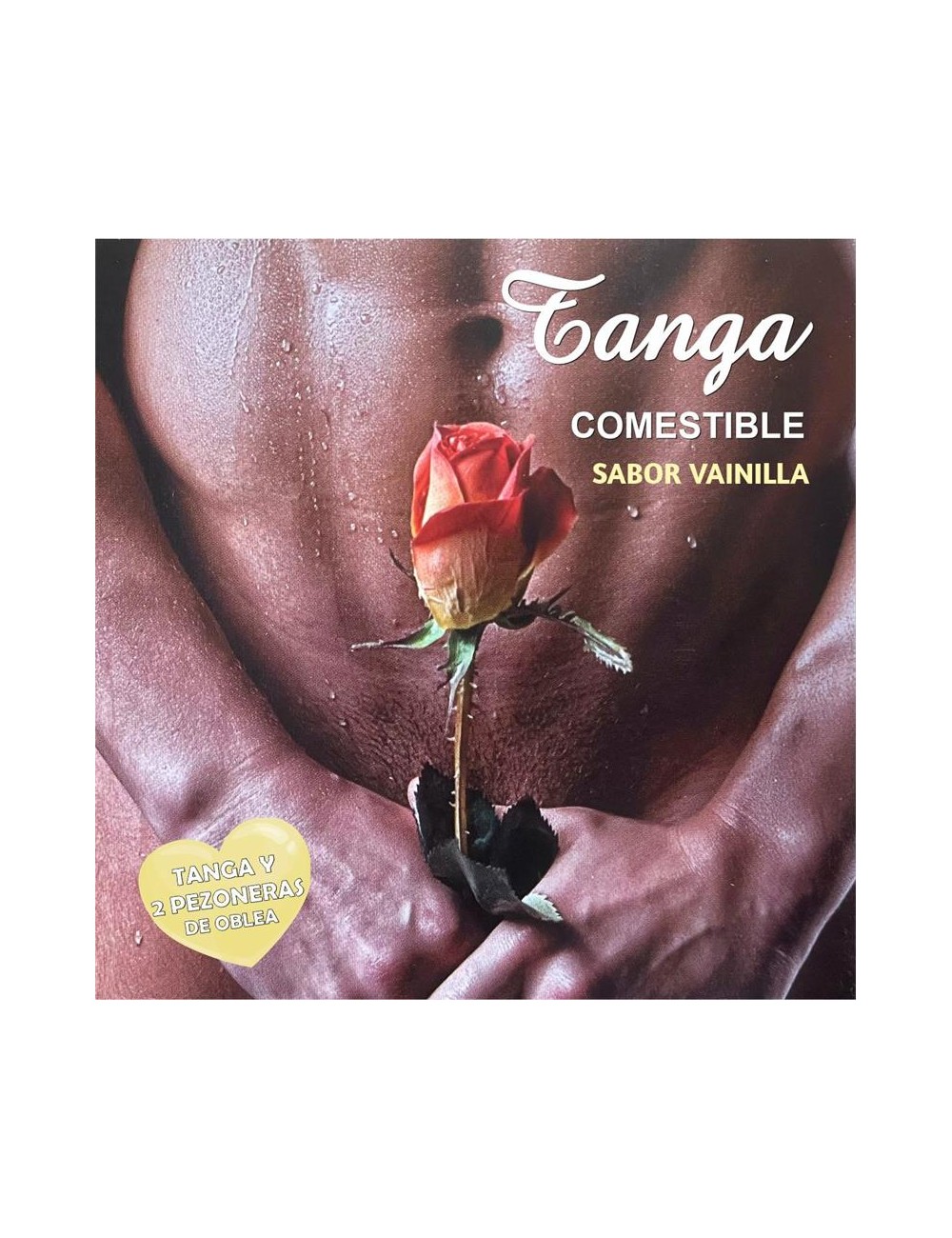 Tanga de Oblea y 2 Pezoneras Sabor Vainilla Chico