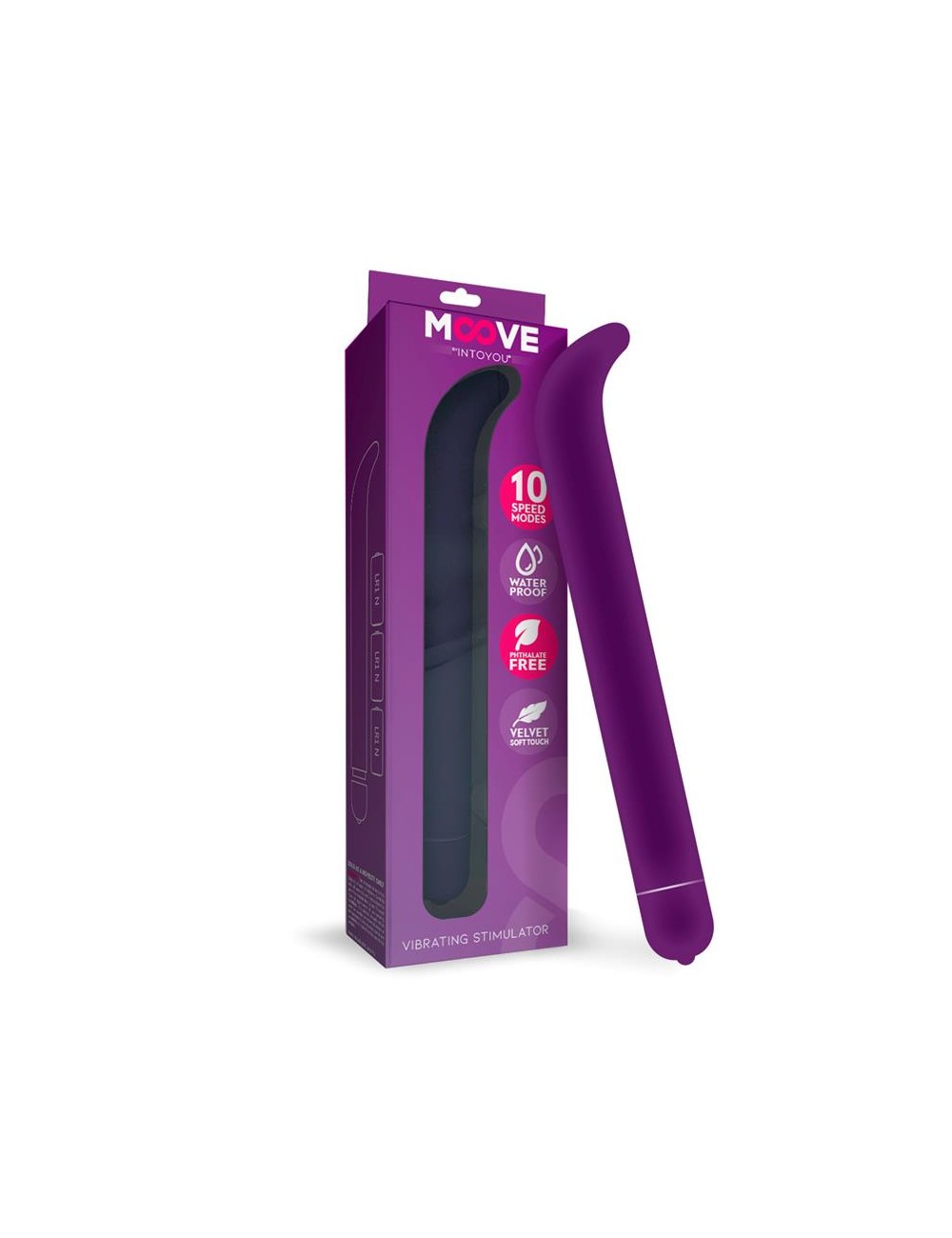 Estimulador VIbrador Punto G 10 funciones Purpura