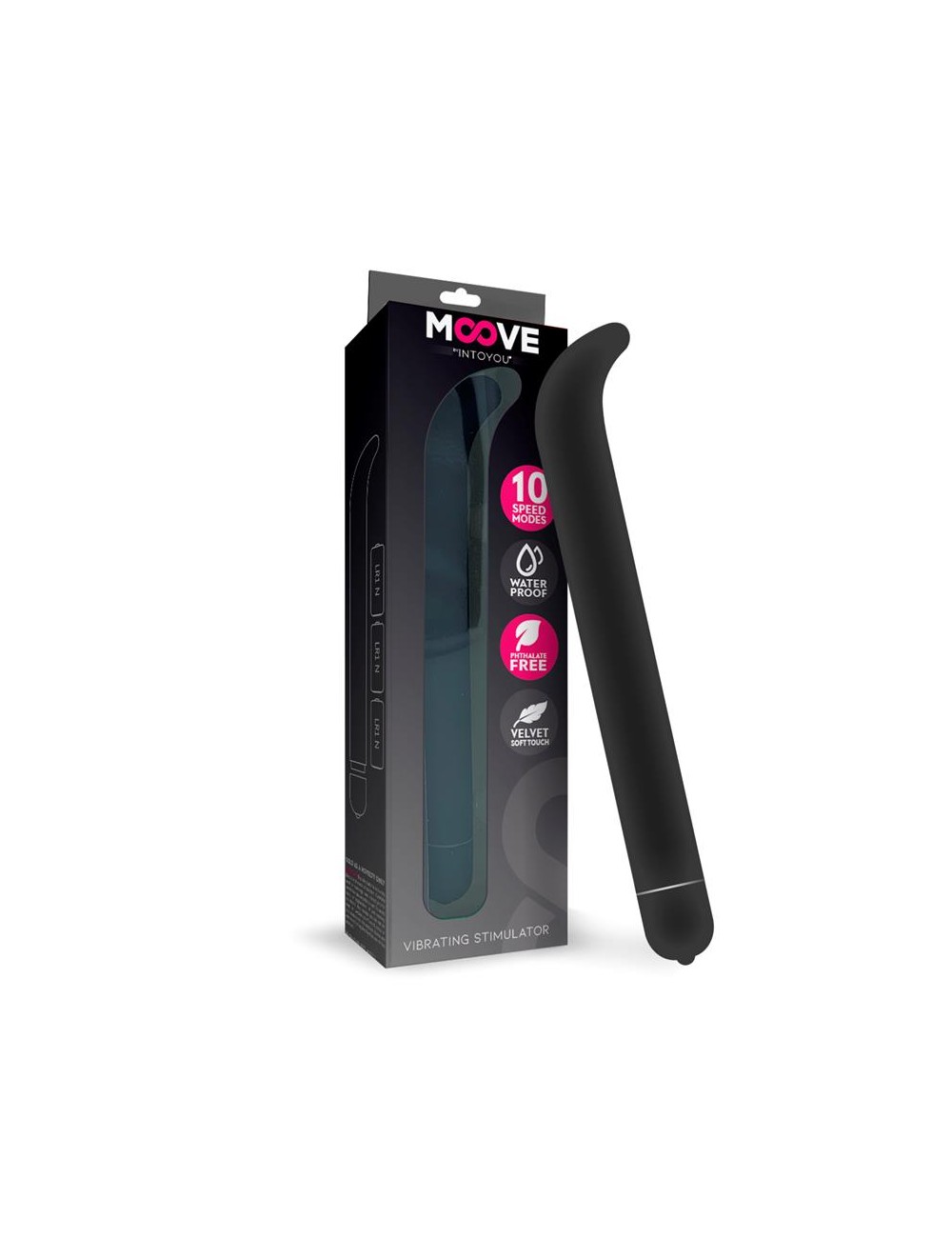 Estimulador Vibrador Punto G 10 Funciones Negro