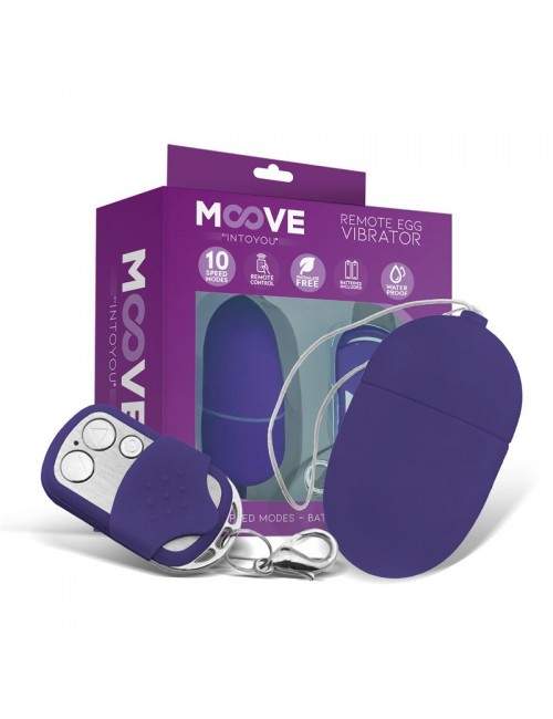 Huevo Vibrador con Contol Remoto Tamano Mediano Purpura