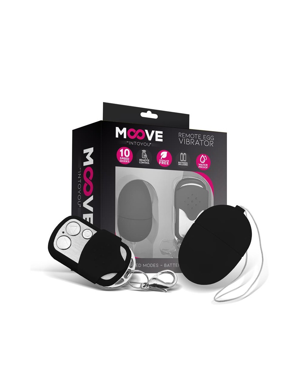 Huevo Vibrador con Control Remoto Mini Negro